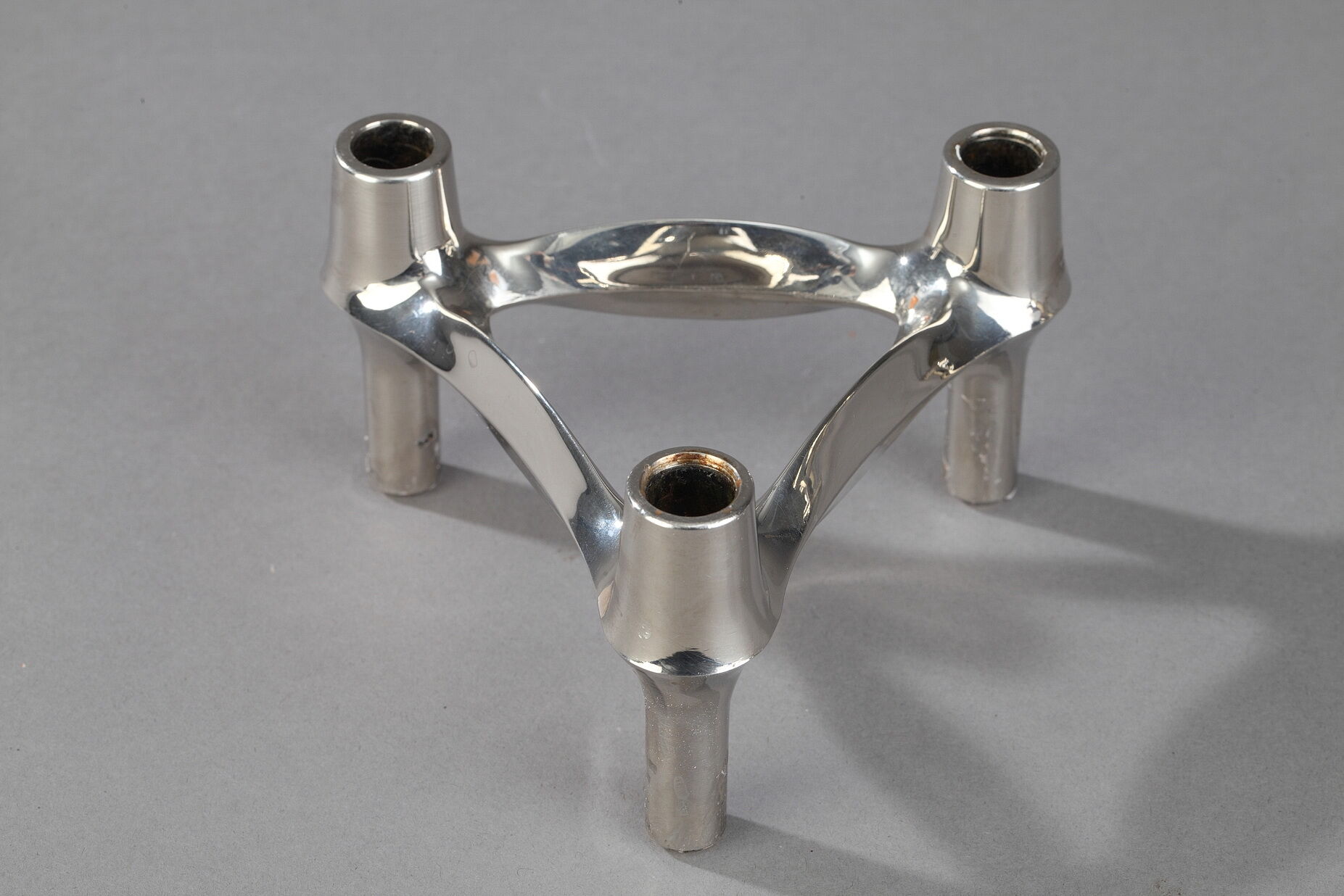 Three modular candle holders by BMF, Germany