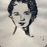 Portrait of a woman - oil painting