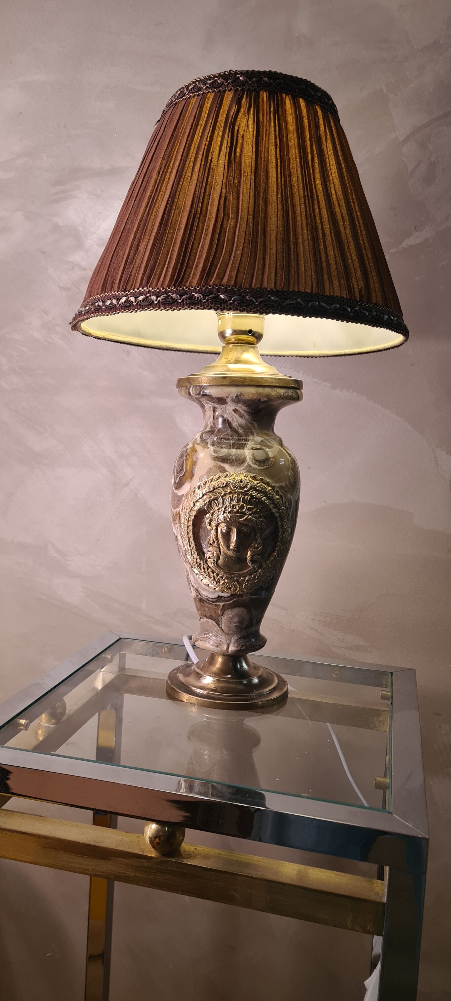 Lamp marble empire, napoleon