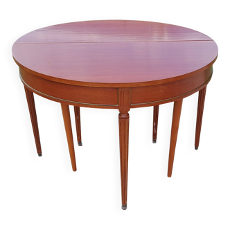 Table demi lune à rabat