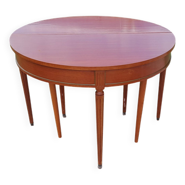 Table demi lune à rabat