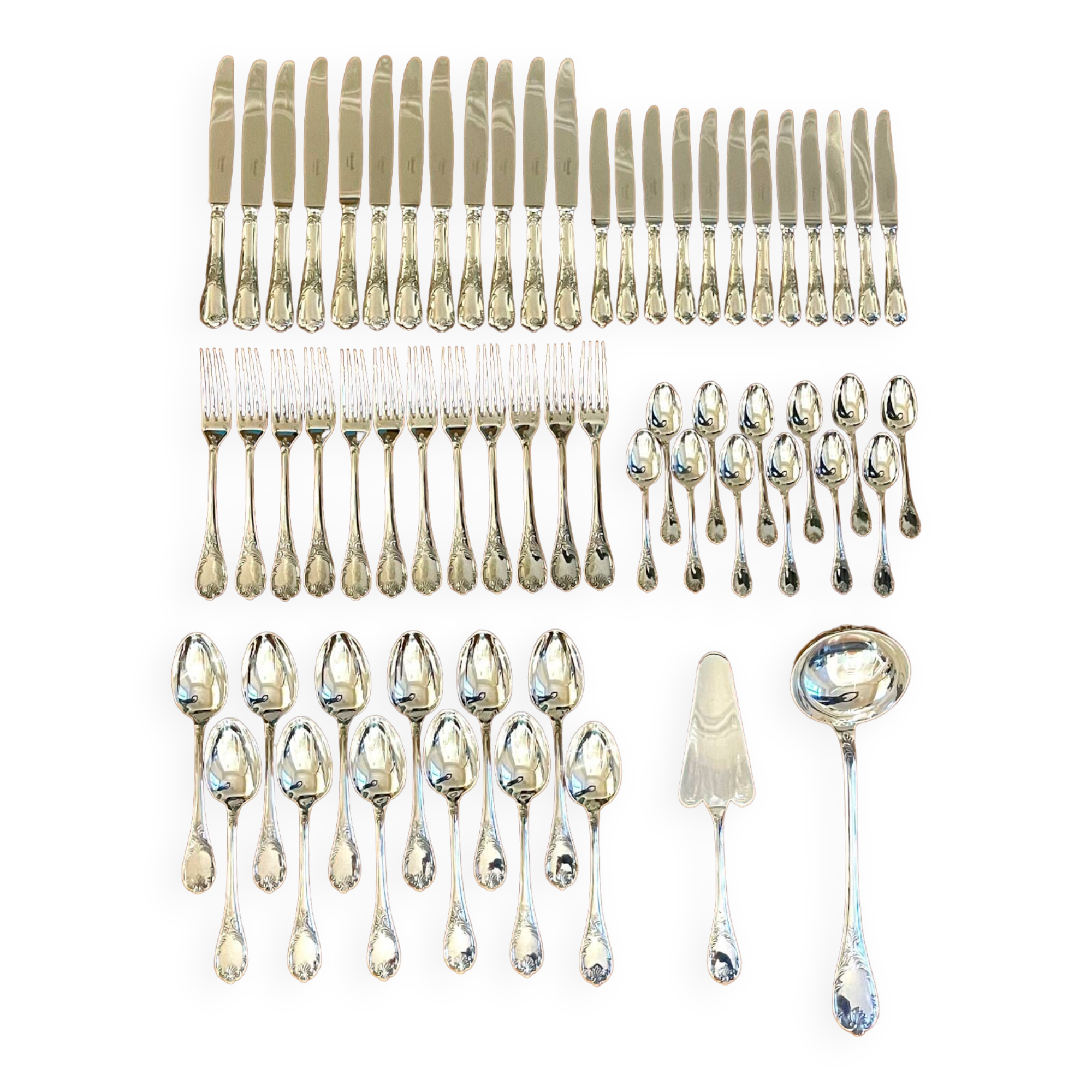 Christofle Marly cutlery set 62 pieces, near new condition