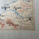 Vintage school map 1950 double-sided "Brittany and Normandy"