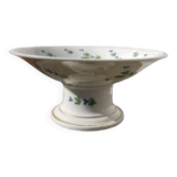 Iron earth compotier / vintage earthenware standing dish