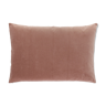 Velvet cushion 75x50cm powder pink color