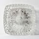 Mid-century Divided Serving Plate / Clear Appetizer Tray / Italy / 1970s