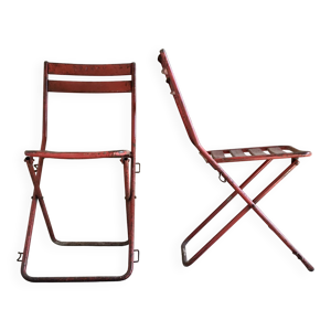 Paire de chaises pliantes
