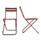Pair of metal folding chairs Drancy - vintage 1950s