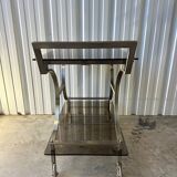 70s metal serving trolley