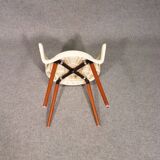 Set of 6 Sintesi Gogo chairs with wooden legs by Marcello Ziliani, 1990s