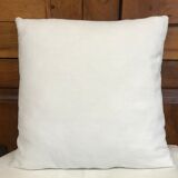 Square cotton and linen cushion