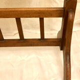 Old large psychic mirror on wooden stand