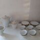 Complete coffee service in porcelain pasta and enamels from Limoges