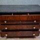 Empire commode in mahogany – Detached columns – Marble top – 19th century