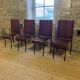 4 wooden chairs