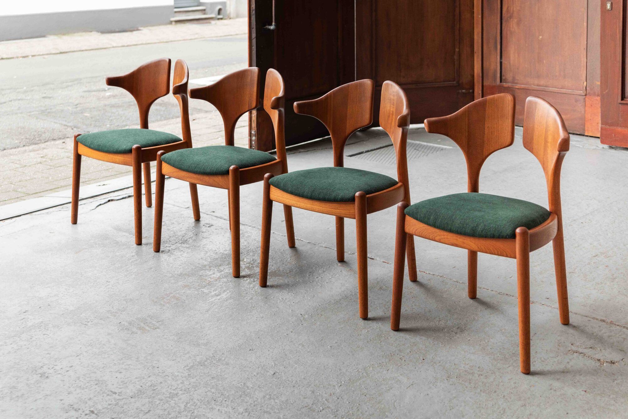 Set of 4 dining chairs by Schou Andersen