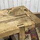 Console - raw oak carpenter's table from the 1930s