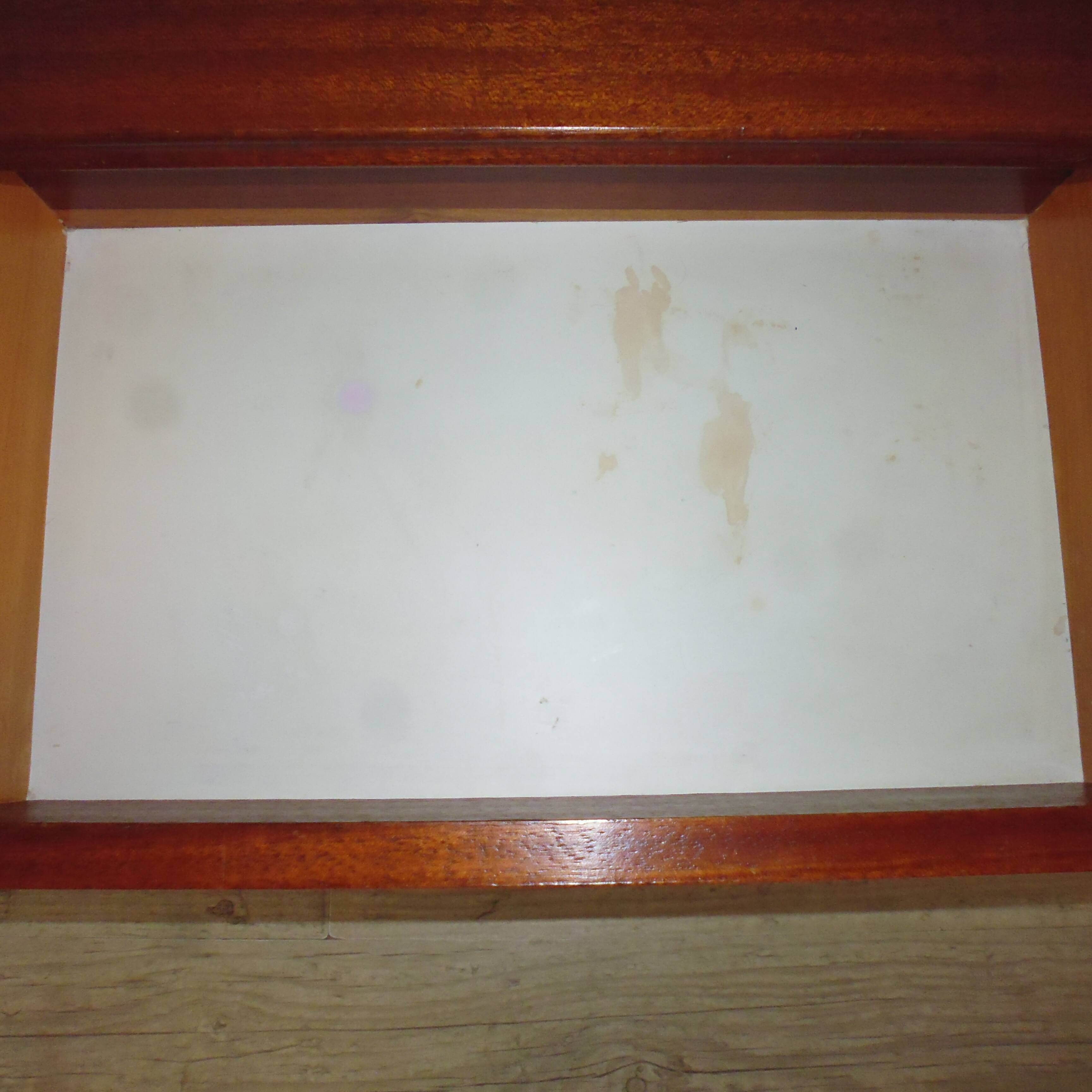 Brass bedside table and mahogany dressing 70s