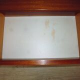 Brass bedside table and mahogany dressing 70s