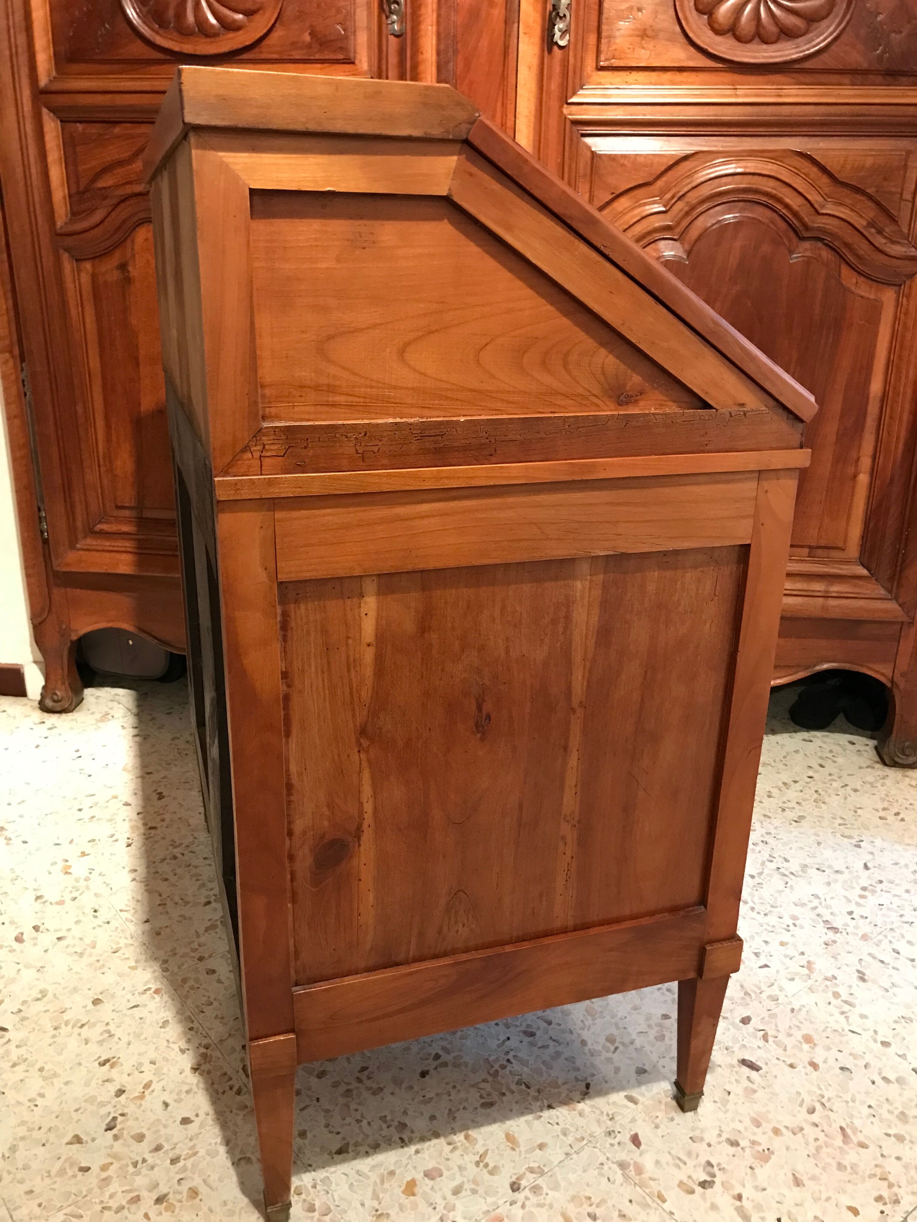 Small secretary English donkey back office Madame 3 drawers