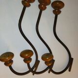 Old bistro wall coat rack
