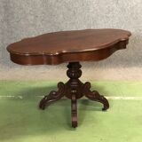 Table Louis Philippe violin late XIXth mahogany