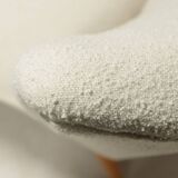 Vintage cocktail chair beige boucle expo 58