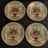 Sarreguemines flat plates late nineteenth series of four