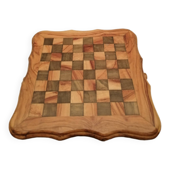 Wooden chess set + metal pieces