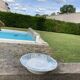 Shallow dish on an old pedestal – Longchamp, model "Figuig"