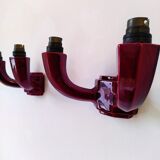 Pair of Art Deco ceramic wall sconces