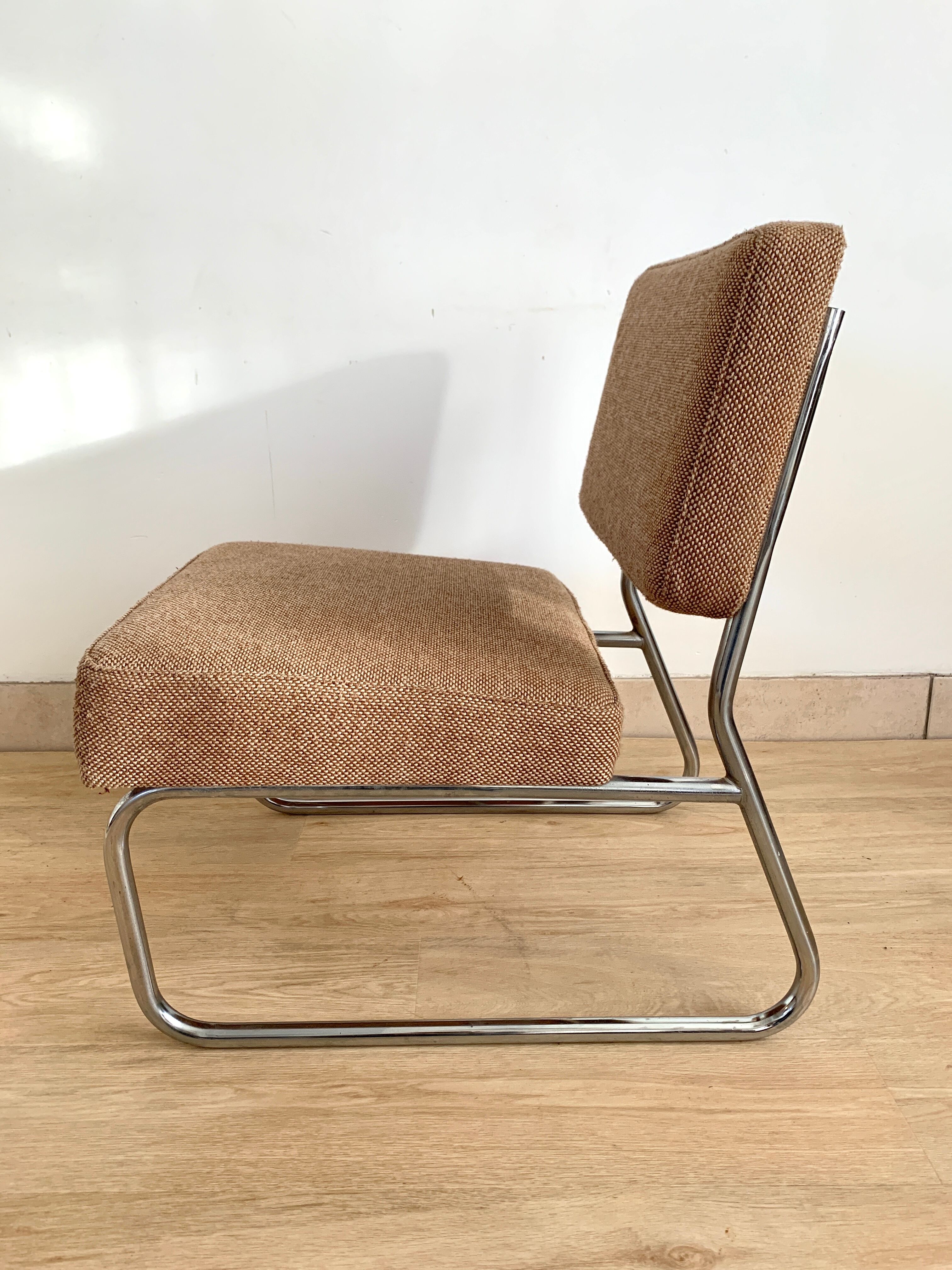 70s chrome and wool heater