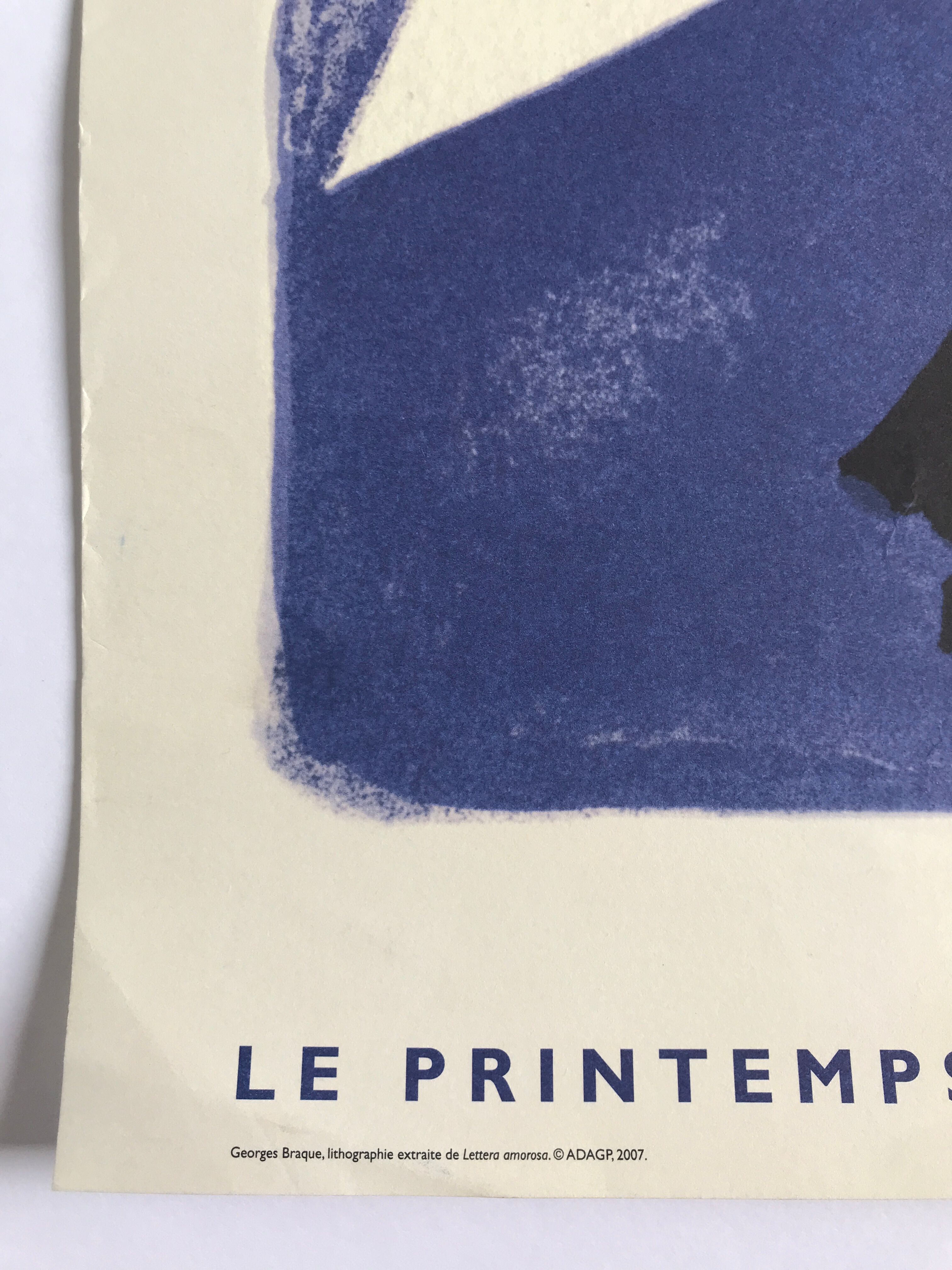 Original poster after Georges Braque, Spring of Poets, 2007