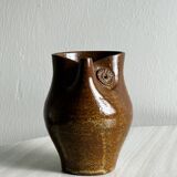 Handmade ceramic owl pitcher