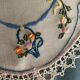 old round placemat 30cm embroidery / handmade lace