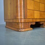 1940s pair of Art Deco bedside tables, Czechoslovakia