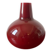 Lampe à poser vintage en verre rouge – SCE, France
