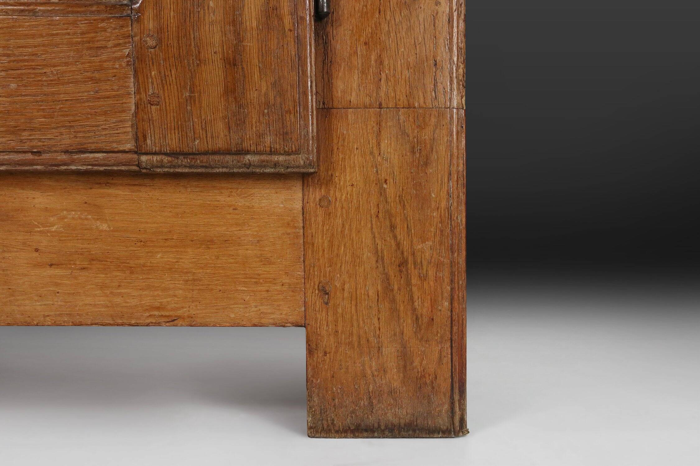 Oak Cabinet with Exceptional Patina, Belgium 18th Century