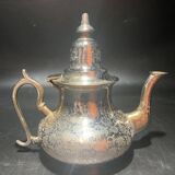 Silver metal teapot