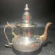 Silver metal teapot