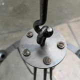 Vintage wrought iron candlestick chandelier by Ehlén Johansson for Ikea, 1990s.