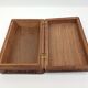 Rectangular wooden box deco hand-carved flowers