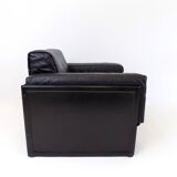 Fauteuil lounge en cuir Matteo Grassi Korium KM 3/1 par Tito Agnoli, 1980