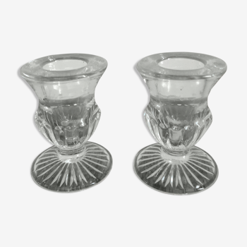 Bougeoirs en verre