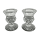 Glass candlesticks