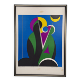 Lithograph “Natività” by Corrado Cicognani, 1970