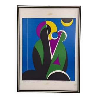 Lithograph “Natività” by Corrado Cicognani, 1970