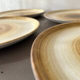 Set of 4 flat plates signed Longchamp