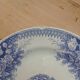 3 antique flat plates in ironstone