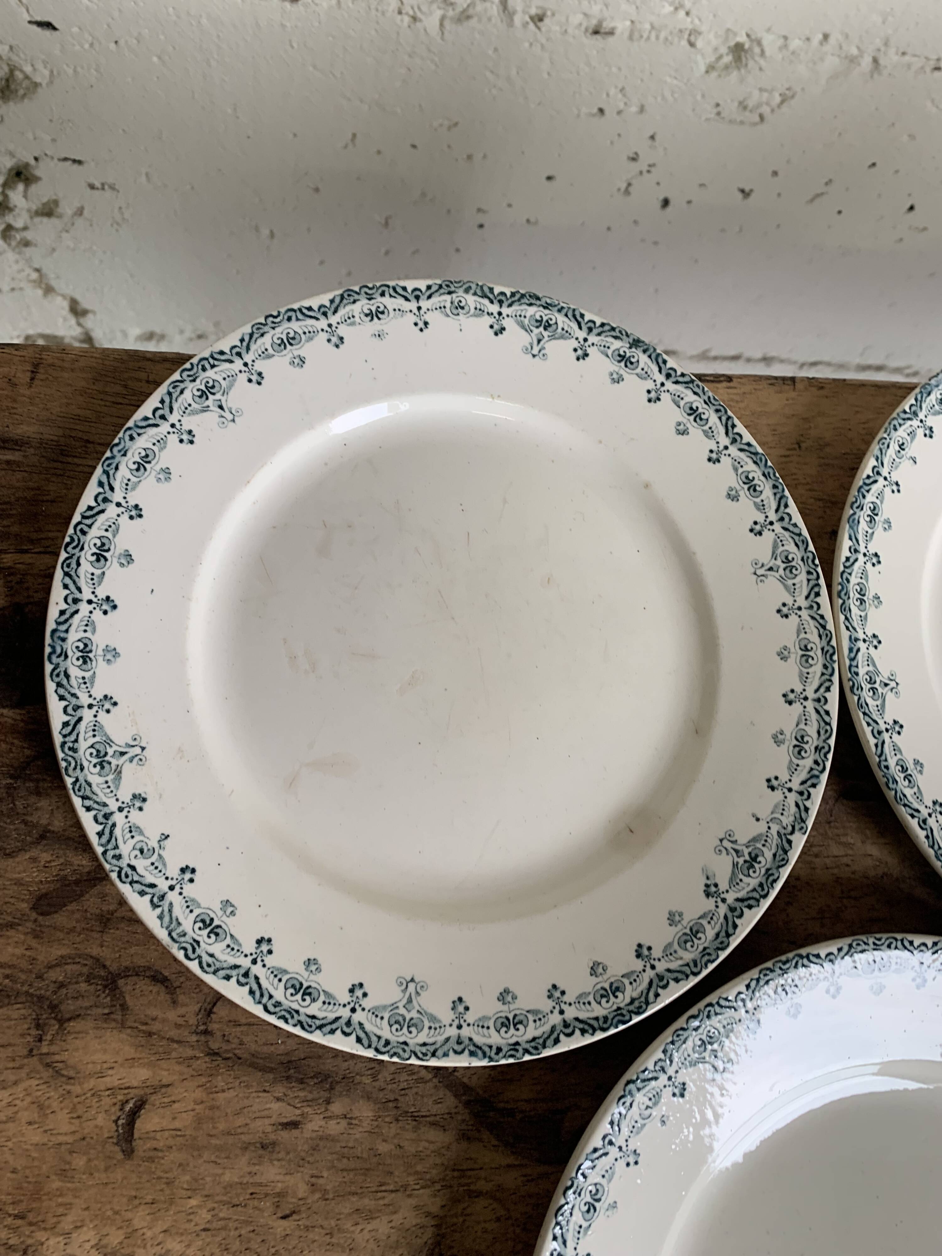 6 assiettes plates Choisy le Roy
